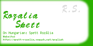 rozalia spett business card